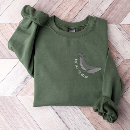 Protect Our Ocean Whale Sweater