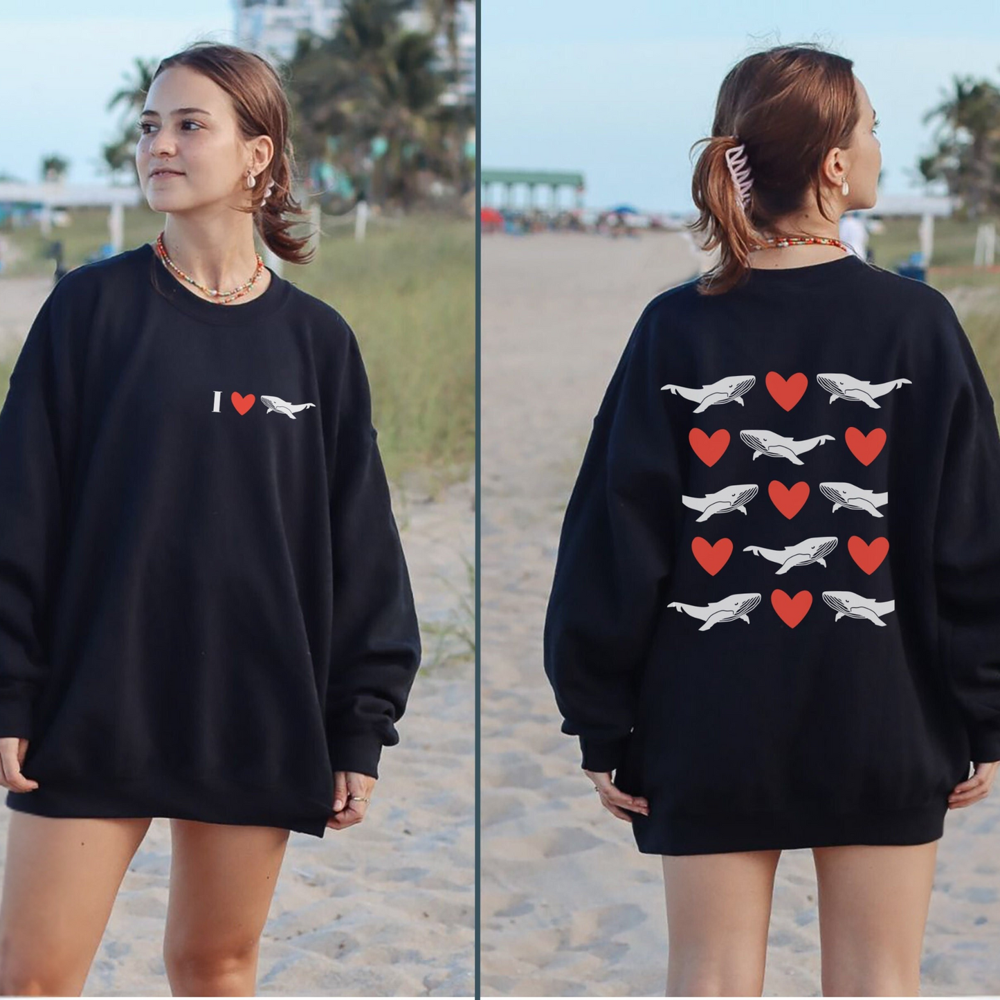 Whale Valentines Sweater