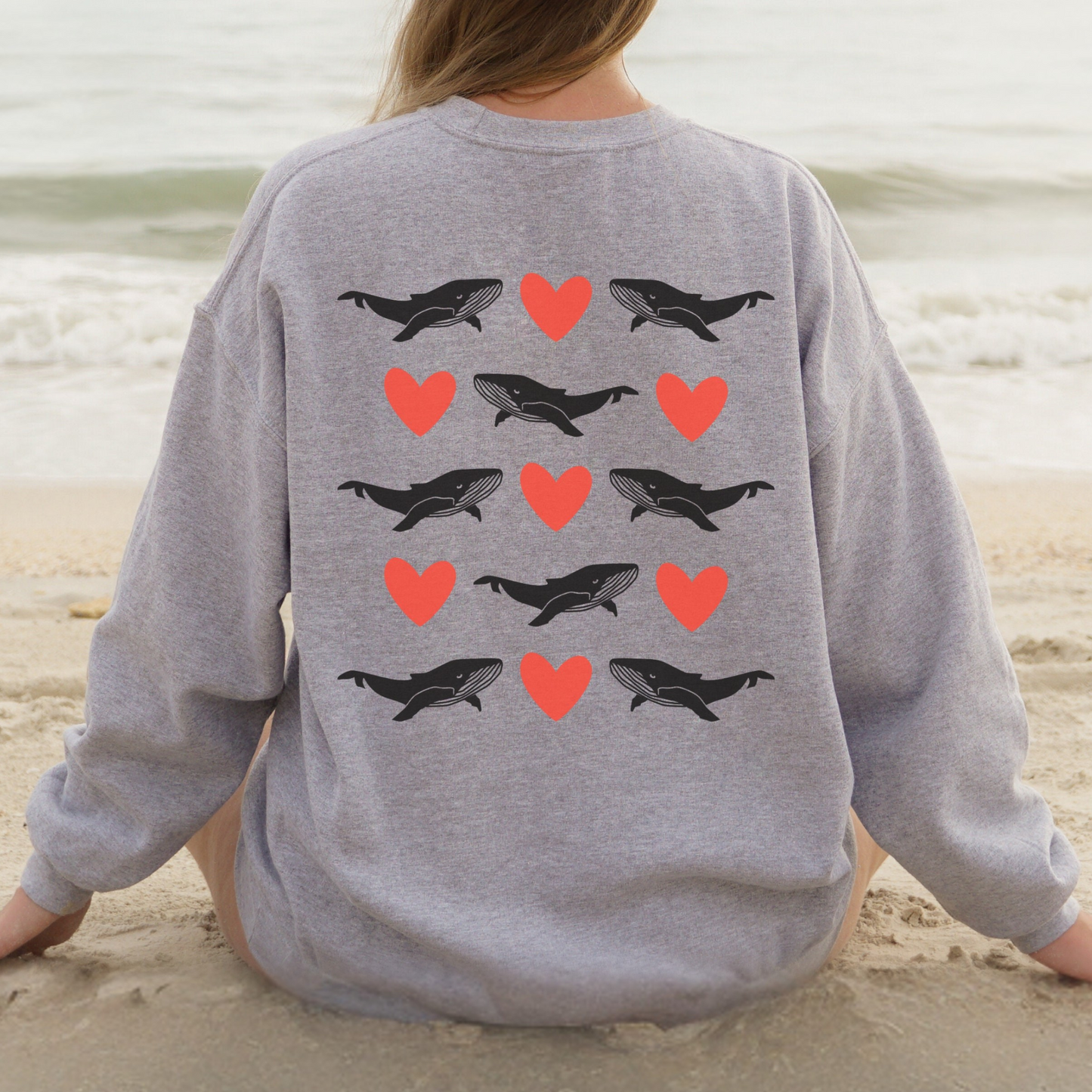 Whale Valentines Sweater