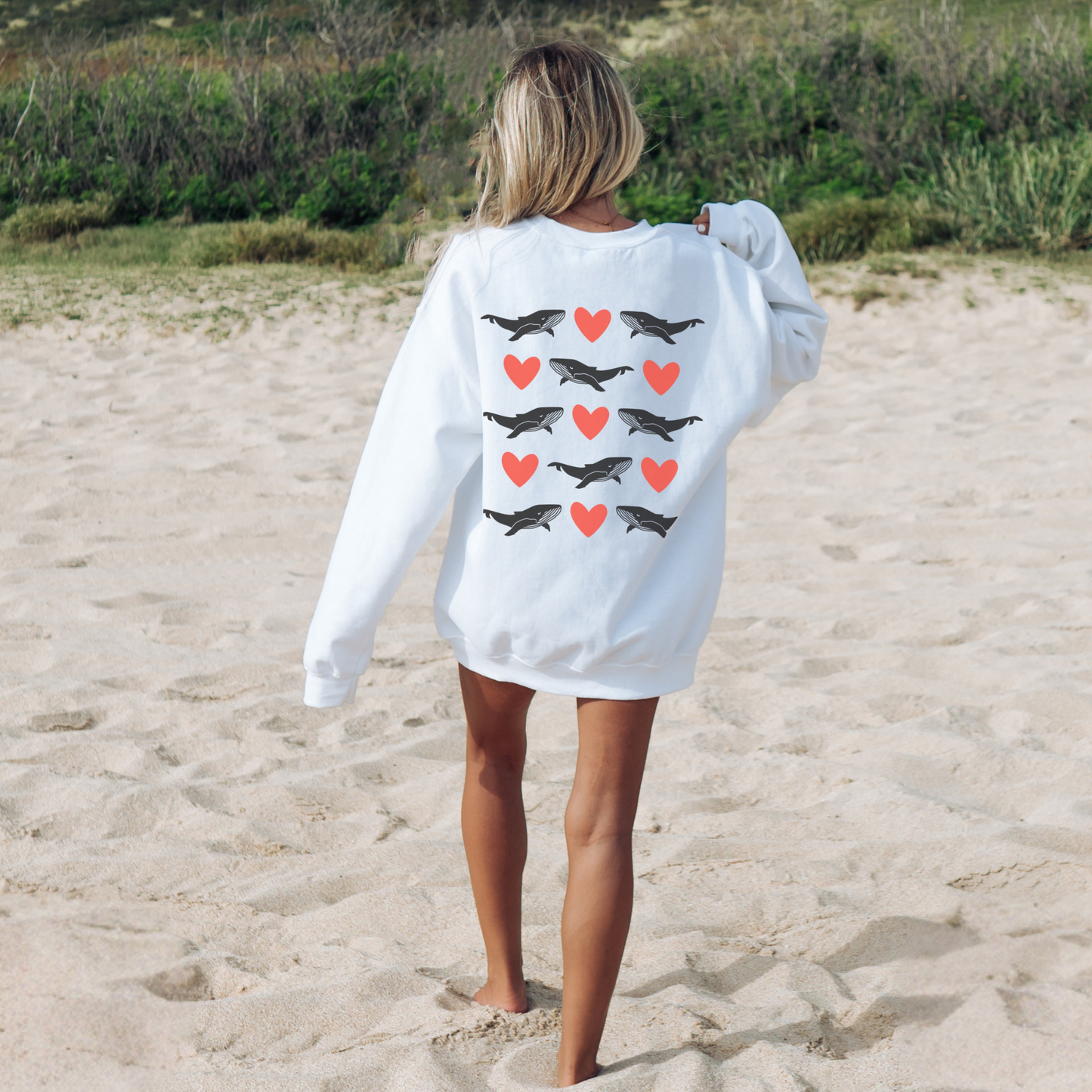 Whale Valentines Sweater