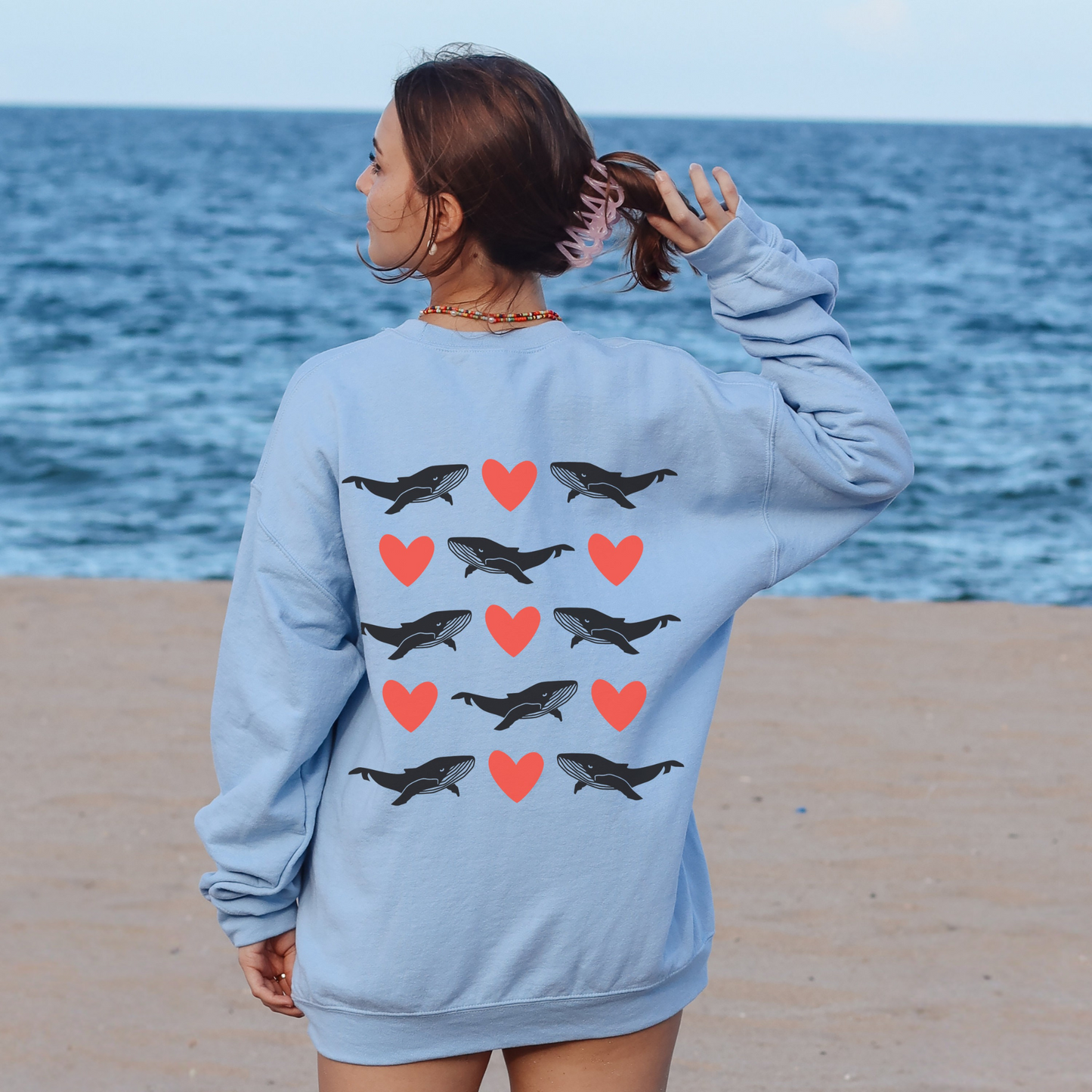 Whale Valentines Sweater