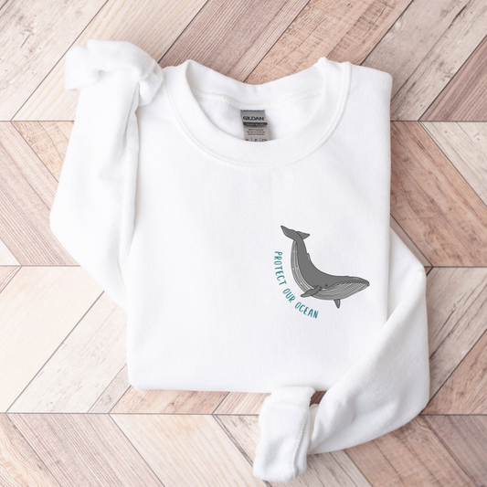 Protect Our Ocean Whale Sweater