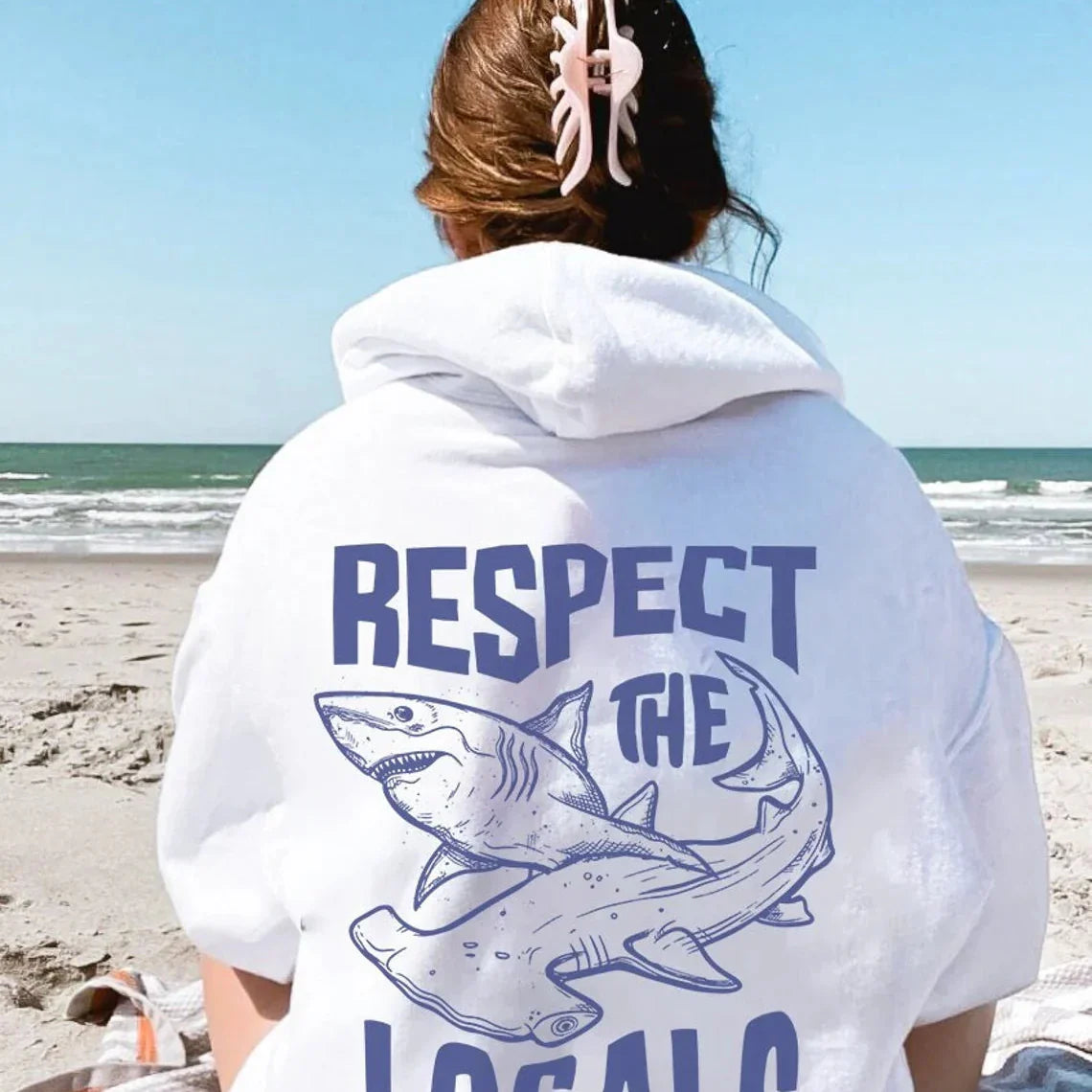 Respect The Locals Shark Hoodie V3