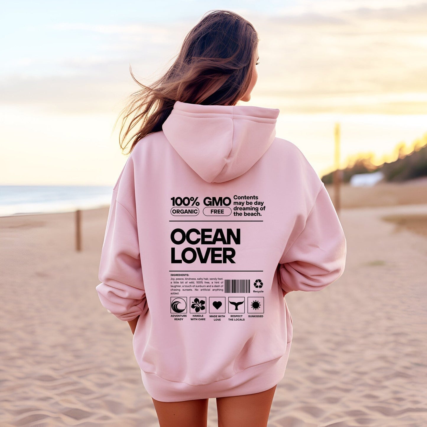 100% Ocean Lover Hoodie
