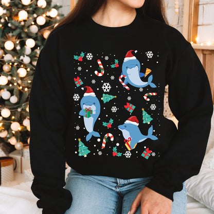 Dolphin Christmas Sweatershirt