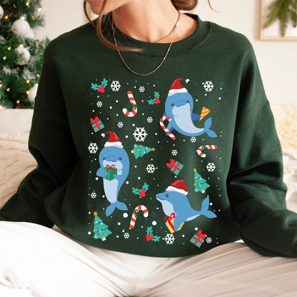 Dolphin Christmas Sweatershirt