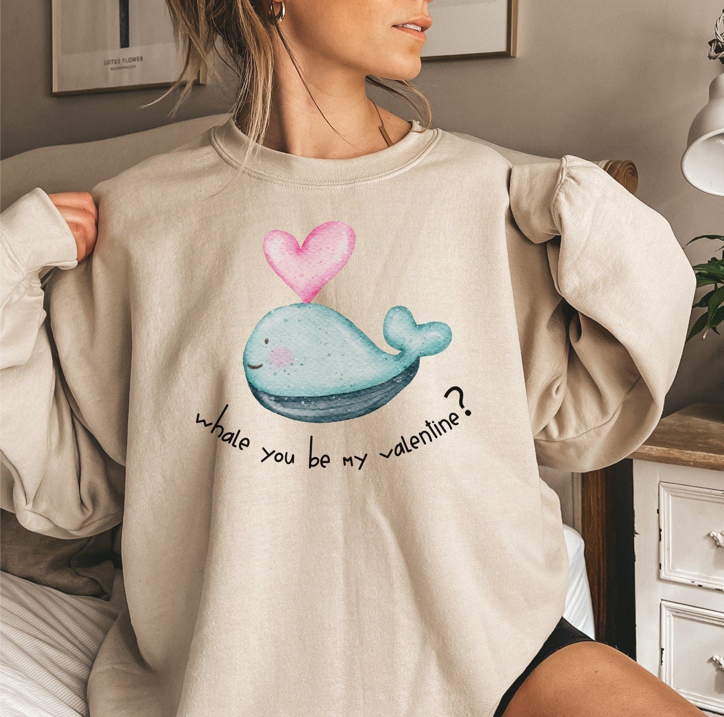 Whale Valentine Sweater