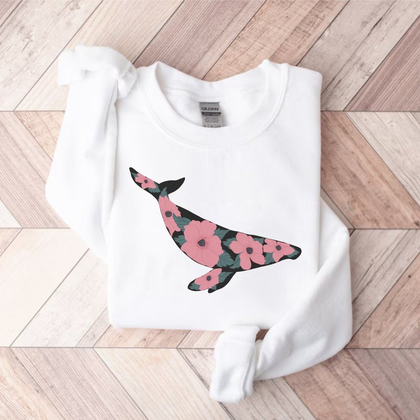 Floral Whale Sweater