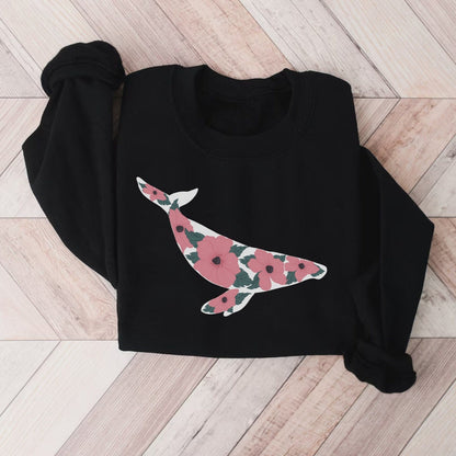 Floral Whale Sweater