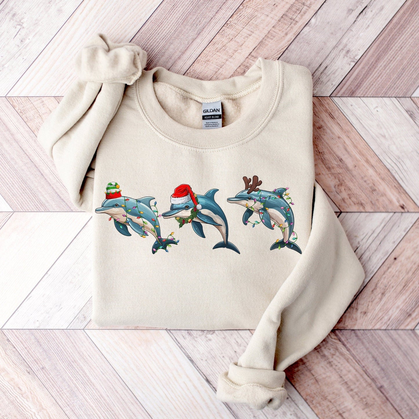 Dolphin Christmas Sweatershirt V2