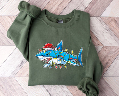 Christmas Shark Sweater V5