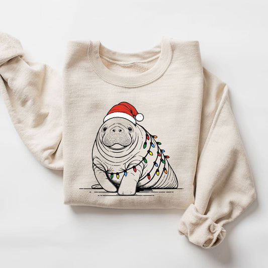 Christmas Manatee Sweatshirt