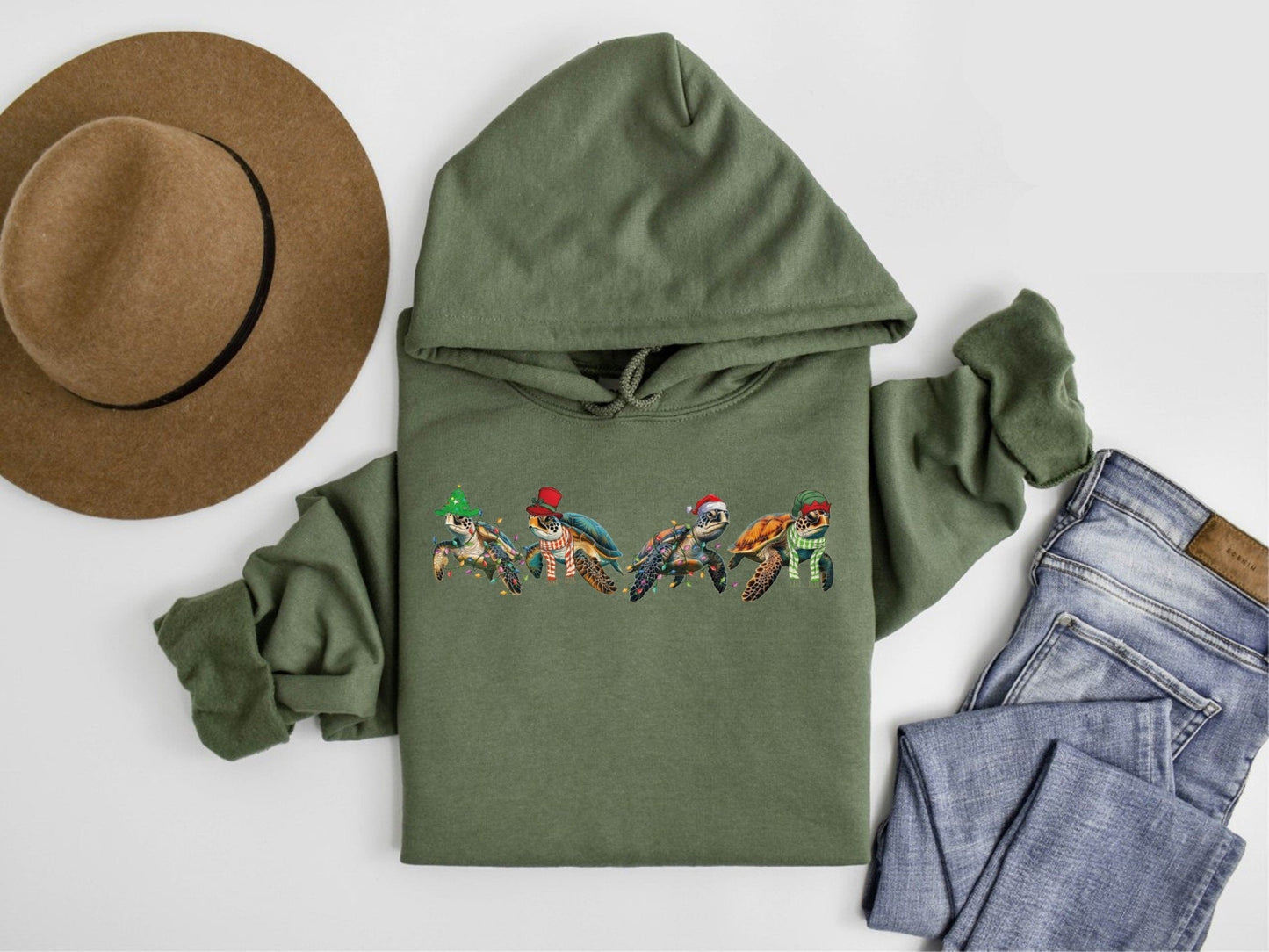 Christmas Turtle Hoodie