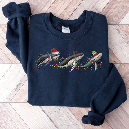 Christmas Whale Hoodie