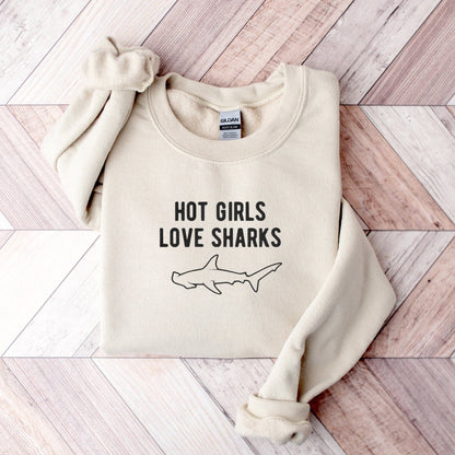 Hot Girls Love Sharks Sweater