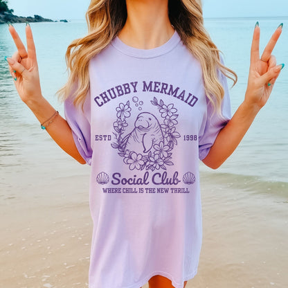 Chubby Mermaid Social Club Tee