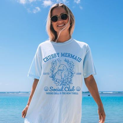 Chubby Mermaid Social Club Tee