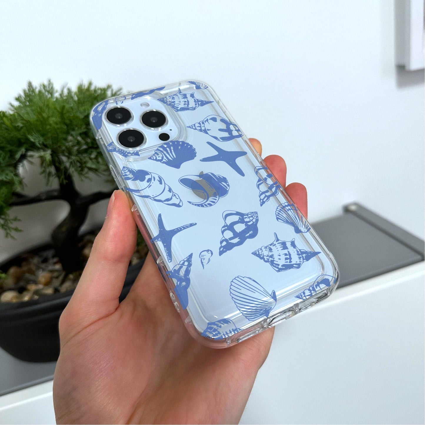 Blue Seashell Phone Case